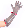 Five Finger Long Glove With Plastic Strap