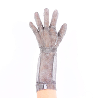Five Finger Long Glove With Hook Strap