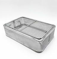 304 316 316L Stainless Steel Wire Mesh Disinfection Baskets for Medical Ultrasonic Cleaning Filter Boxes