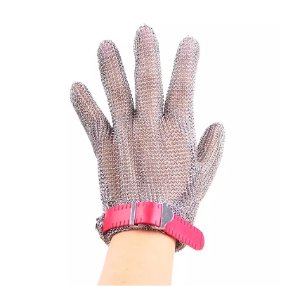 Frozen Meat Cutting Chainmail Gloves