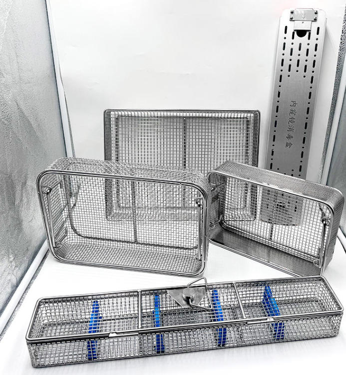 304, 316, and 316L Stainless Steel Wire Mesh Sterilization Baskets